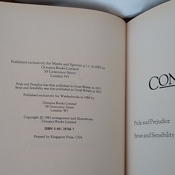 VTG Jane Austen Pride and Prejudice/Sense and Sensibility Hardcover 1980s - Picture 6 of 14